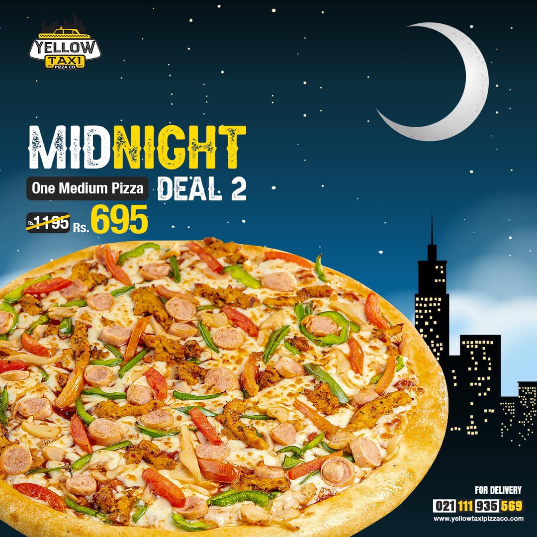 Yellow Taxi Pizza Co Karachi Menu Find Pizza Menu Pizza Deals And 