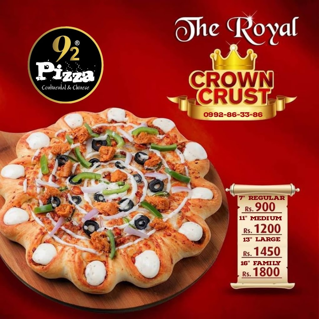 92 Pizza Abbottabad Menu Find Pizza Menu Pizza Deals and Prices